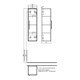 IDDIS Пенал подвесной, 30 см, белый, Слайд Икс (Slide X), SLX30W0i97 SLX30W0i97