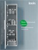 IDDIS Пенал подвесной, 30 см, белый, Слайд Икс (Slide X), SLX30W0i97 SLX30W0i97