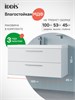 IDDIS Тумба с умывальником, подвесная, 100 см, белый, Слайд Икс (Slide X), SLX10W0i95K подходит умыв. 4511000i28 SLX10W0i95K