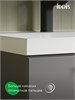 IDDIS Тумба с умывальником, подвесная, 80 см, серый, Слайд Икс (Slide X), SLX80G0i95K подходит умыв. 4518000i28 SLX80G0i95K