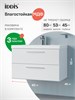 IDDIS Тумба с умывальником, подвесная, 80 см, белый, Слайд Икс (Slide X), SLX80W0i95K подходит умыв. 4518000i28 SLX80W0i95K