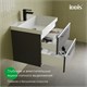IDDIS Тумба с умывальником, подвесная, 60 см, серый, Слайд Икс (Slide X), SLX60G0i95K подходит умыв. 4516000i28 SLX60G0i95K