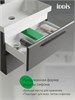 IDDIS Тумба с умывальником, подвесная, 60 см, серый, Слайд Икс (Slide X), SLX60G0i95K подходит умыв. 4516000i28 SLX60G0i95K