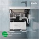 IDDIS Тумба с умывальником, подвесная, 60 см, белый, Слайд Икс (Slide X), SLX60W0i95K подходит умыв. 4516000i28 SLX60W0i95K