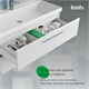 IDDIS Тумба подвесная, 100 см, белый, Слайд Икс (Slide X), SLX10W0i95 подходит умыв. 4511000i28 SLX10W0i95