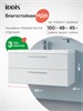 IDDIS Тумба подвесная, 100 см, белый, Слайд Икс (Slide X), SLX10W0i95 подходит умыв. 4511000i28 SLX10W0i95