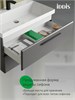 IDDIS Тумба подвесная, 80 см, серый, Слайд Икс (Slide X), SLX80G0i95 подходит умыв. 4518000i28 SLX80G0i95