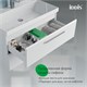 IDDIS Тумба подвесная, 80 см, белый, Слайд Икс (Slide X), SLX80W0i95 подходит умыв. 4518000i28 SLX80W0i95