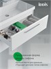 IDDIS Тумба подвесная, 80 см, белый, Слайд Икс (Slide X), SLX80W0i95 подходит умыв. 4518000i28 SLX80W0i95