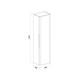 IDDIS Пенал подвесной, 40 см, белый, Клауд Икс (Cloud X), CLX40W0i97 CLX40W0i97