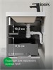 IDDIS Тумба с умывальником подвесная, 100 см, темно-серый, Билд (Bild) 2.0, BIL10G1i95K подходит умыв. 4511000i28 BIL10G1i95K