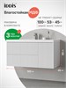IDDIS Тумба с умывальником подвесная, 100 см, белый, Билд (Bild) 2.0, BIL10W1i95K подходит умыв. 4511000i28 BIL10W1i95K
