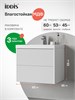 IDDIS Тумба с умывальником подвесная, 60 см, белый, Билд (Bild) 2.0, BIL60W1i95K подходит умыв. 4516000i28 BIL60W1i95K