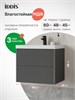 IDDIS Тумба подвесная, 60 см, темно-серый, Билд (Bild) 2.0, BIL60G1i95 подходит умыв. 4516000i28 BIL60G1i95