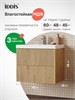 IDDIS Тумба подвесная, 60 см, светлый дуб, Билд (Bild) 2.0, BIL60V1i95 подходит умыв. 4516000i28 BIL60V1i95