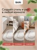 IDDIS Коврик для ванной комнаты, 50x80, овал, хлопок, кремовый, DSOS01Ci12 DSOS01Ci12