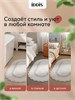 IDDIS Коврик для ванной комнаты, 50x80, овал, хлопок, серый, DSOS02Ci12 DSOS02Ci12