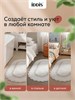 IDDIS Коврик для ванной комнаты, 70x120, овал, хлопок, серый, DSOL02Ci12 DSOL02Ci12