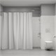 IDDIS P02PE24i11, Штора для ванной, 200x240 см, полиэтилен (PE), белый, ID P02PE24i11
