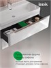 IDDIS Тумба с умывальником, подвесная, 100 см, белый, Клауд Икс (Cloud X), CLX10W0i95K подходит умыв. 0171000i28 CLX10W0i95K