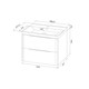 IDDIS Тумба подвесная, 70 см, белый, Клауд Икс (Cloud X), CLX70W0i95 подходит умыв. 0177000i28 CLX70W0i95