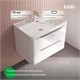 IDDIS Тумба с умывальником, подвесная, 80 см, белый, Клауд Икс (Cloud X), CLX80W0i95K подходит умыв. 0178000i28 CLX80W0i95K