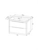 IDDIS Тумба с умывальником, подвесная, 80 см, белый, Клауд Икс (Cloud X), CLX80W0i95K подходит умыв. 0178000i28 CLX80W0i95K