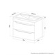IDDIS Тумба подвесная, 80 см, белый, Рэй (Ray), RAY80W0i95 подходит умыв. 4078000i28 RAY80W0i95