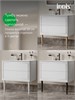 IDDIS Тумба подвесная, 80 см, белый, Оксфорд Нео (Oxford Neo), OXN80W0i95 подходит умыв. 0108000i28 OXN80W0i95