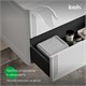 IDDIS Тумба подвесная, 100 см, белый, Оксфорд Нео (Oxford Neo), OXN10W0i95 подходит умыв. 0101000i28 OXN10W0i95