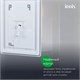 IDDIS Зеркало с подсветкой 3 в 1, два навеса, 80/60 см, Юник (Uniq), UNI8060i98 UNI8060i98