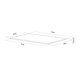 IDDIS Столешница без отверстий, керамогранит, 120 см, cветло-серый бетон, Оптима Хоум (Optima Home), OPH12W1i89 OPH12W1i89