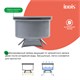 IDDIS Трап душевой, сифон 360, комбинированный затвор, 10х10см, хром, 980DS10SB4CDZ 980DS10SB4CDZ