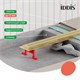 IDDIS Лоток душевой, сифон 360, комбинированный затвор, перфорированная решетка, 600мм, золото, 975B6MG20DZ 975B6MG20DZ
