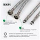 IDDIS Гибкая подводка, F1/2xM10S, F1/2xM10L, SS304, латунь, 1,0 м, комплект 2 шт, 926CBS10ZP 926CBS10ZP
