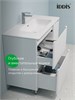 IDDIS Тумба напольная, белая, 100 см, Эдифис (Edifice), EDI10WFi95. Подходит умывальник 0101000i28 EDI10WFi95