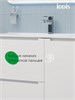 IDDIS Тумба напольная, белая, 100 см, Эдифис (Edifice), EDI10WFi95. Подходит умывальник 0101000i28 EDI10WFi95