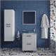 IDDIS Тумба напольная, белая, 60 см, Брик (Brick), BRI60WFi95. Подходит ум. 0106000i28 BRI60WFi95