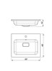 STYLE LINE Умывальник СОУЛ 600*480 кварц, антрацит СС-00002642