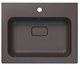 STYLE LINE Умывальник СОУЛ 600*480 кварц, серый шелк СС-00002644