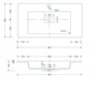 STYLE LINE Умывальник LINE 900*480 кварц, серый шелк СС-00002504