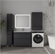 STYLE LINE Тумба напольная STYLELINE "Атлантика 90", Люкс Плюс графит с раковиной Атлантик 90 СС-00002586