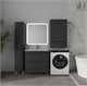 STYLE LINE Тумба напольная STYLELINE "Атлантика 80", Люкс Плюс графит с раковиной Атлантика 80 СС-00002583