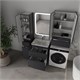 STYLE LINE Тумба напольная STYLELINE "Атлантика 60", Люкс Плюс графит с раковиной Атлантик 60 СС-00002577