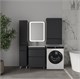 STYLE LINE Тумба напольная STYLELINE "Атлантика 60", Люкс Плюс графит с раковиной Атлантик 60 СС-00002577