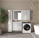 STYLE LINE Тумба подвесная "Атлантика 70", Люкс Плюс белый глянец с раковиной Атлантик 70 СС-00002593