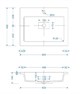 STYLE LINE Умывальник LINE 600*480 кварц, антрацит СС-00002497