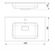 STYLE LINE Умывальник СОУЛ 1000*480 кварц, антрацит СС-00002626
