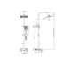RUSH Душевая система Тира (Thira) без излива (TR3635-40Black) TR3635-40Black