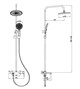 RUSH Душевая система Маврикий (Mauritius) хром (MV2057-40) MV2057-40